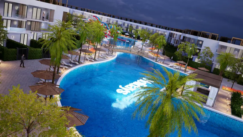 212 Second floor Building 6 main pool + 75 m2 special roof